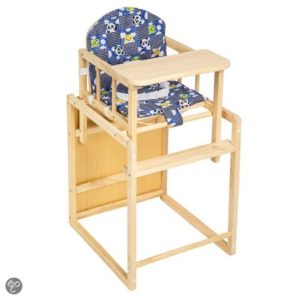 Afbeelding van Kinderstoel stoel kinderen kinder kleinekinderstoel babystoel hout + tafel blauw 401324