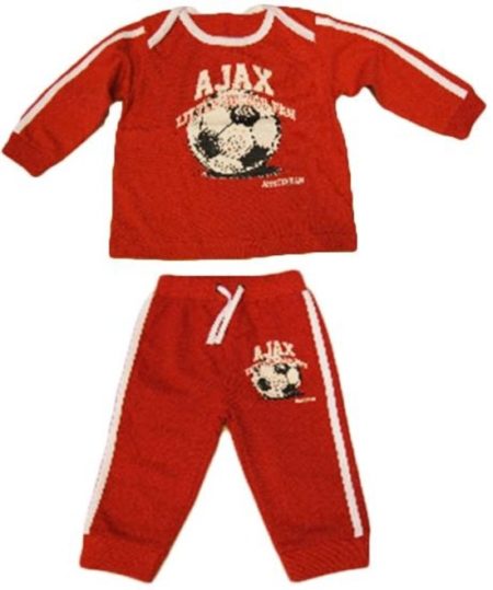 Afbeelding van Ajax Pyjama Baby - Maat 50-56 - Rood / Wit