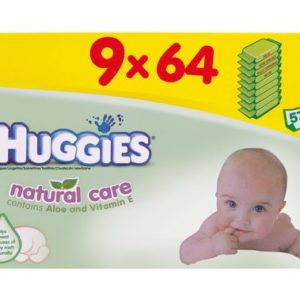 Afbeelding van Huggies Natural Care - Billendoekjes 9-pack