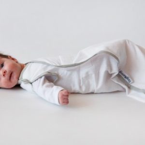 Afbeelding van TinyNanny inbakerslaapzakje Wit-grijs Baby’s van 3-6 kg