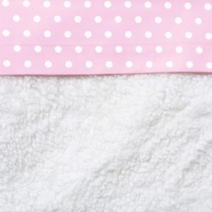 Afbeelding van Cottonbaby Stip - Wieglaken 75x90 cm - Roze