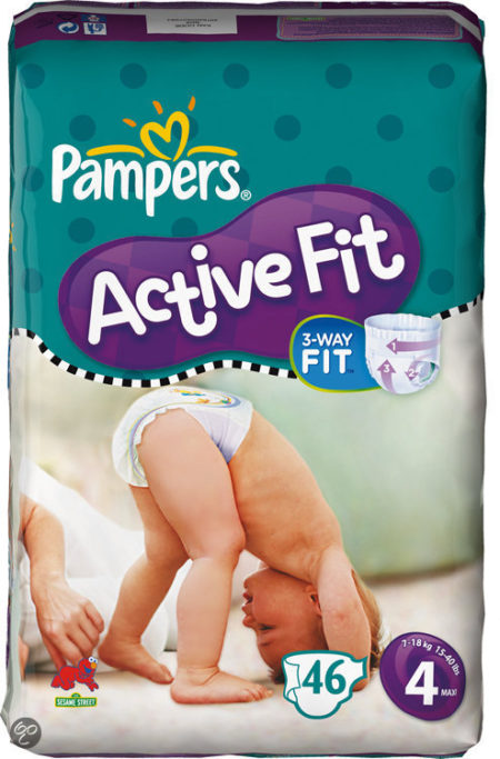 Afbeelding van Pampers Active Fit - Luiers Maat 4 - Voordeelpak 46st