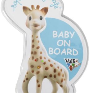 Afbeelding van Sophie de Giraf - Baby on board kaart met LED lichtjes