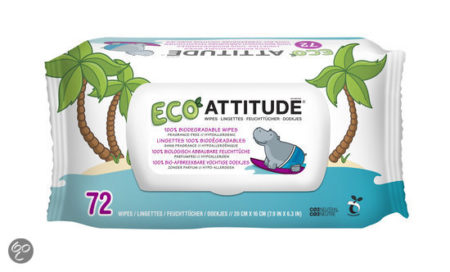 Afbeelding van Attitude - Eco Babydoekjes 72 st