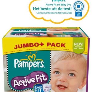 Afbeelding van Pampers Active Fit - Luiers Maat 4+ - Jumbo Pack Maxi Plus 68st