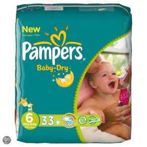Afbeelding van Pampers Baby Dry - Luiers Maat 6 - Voordeelpak 33st