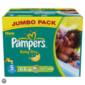 Afbeelding van Pampers Baby Dry - Luiers Maat 5 - Jumbo box plus 66st