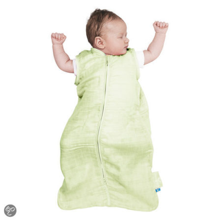 Afbeelding van Babyslaapzak - Zomer - absorberend katoen- 70 cm - groen