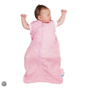 Afbeelding van Babyslaapzak - Zomer - absorberend katoen- 70 cm - roze