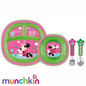 Afbeelding van Munchkin - Minnie Mouse toddler dining set - Roze