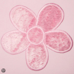 Afbeelding van Taftan - Dekbedovertrek beads - 100 x 135 cm - flower roze