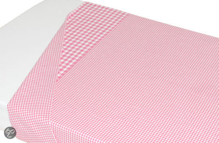 Afbeelding van Taftan Ruit Klein Omslag - Lakentje 120x150 cm - Roze