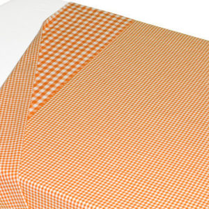 Afbeelding van Taftan Ruit Klein Omslag - Lakentje 120x150 cm - Oranje