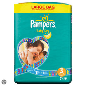 Afbeelding van Pampers Baby Dry - Luiers Maat 3 Jumbopak 72 stuks