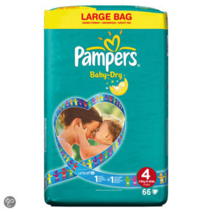 Afbeelding van Pampers Baby Dry - Luiers Maat 4 Jumbopak 66 stuks