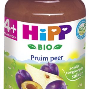 Afbeelding van HiPP Bio fruit 4m - Pruim Peer - 6 stuks 190 gr