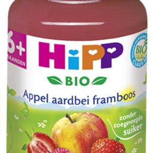 Afbeelding van HiPP Bio mlt. 6m - Appel Aardbei Framboos - 6 stuks 190gr