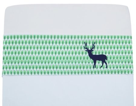 Afbeelding van Taftan Vos en Raaf - Ledikantlaken 120 x 150 cm - Groen
