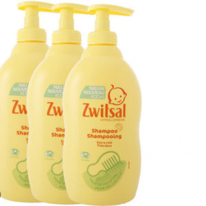 Afbeelding van Zwitsal - Shampoo 3 x 400ml - Voordeelverpakking