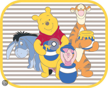 Afbeelding van Disney Pooh Story of Hunny Zonnescherm set van 2