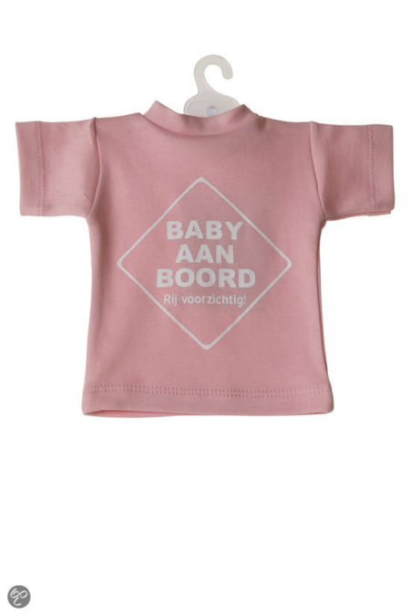 Afbeelding van Babsana Baby aan Boord T-shirt - Rose