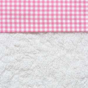 Afbeelding van Cottonbaby - Ledikantlaken ruit - Roze