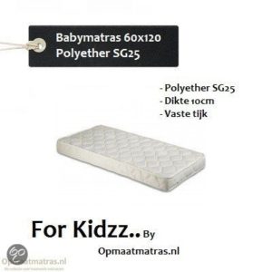 Afbeelding van For Kidzz.. Babymatras 60x120 x10cm - polyether