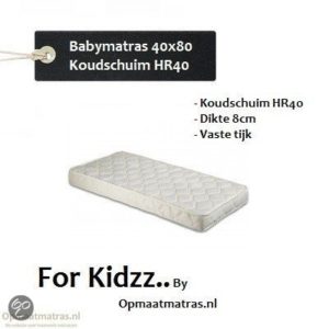 Afbeelding van For Kidzz.. Babymatras 40x80 x8cm - koudschuim