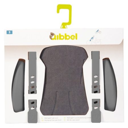 Afbeelding van Qibbel stylingset voorzitje Elements (grijs) - Fietsstoeltje