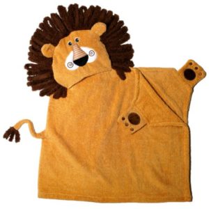 Afbeelding van Zoocchini kids badcape 100% katoen - Leo the Lion
