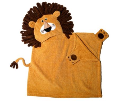Afbeelding van Zoocchini kids badcape 100% katoen - Leo the Lion