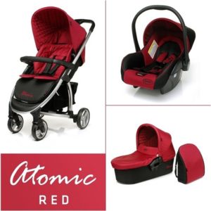 Afbeelding van 4Baby Atomic Kinderwagen - incl. Autostoel - Red