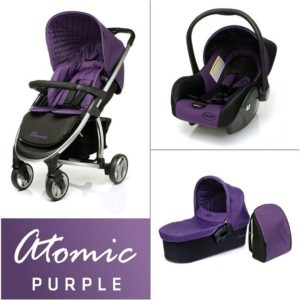Afbeelding van 4Baby Atomic Kinderwagen - incl. Autostoel - Purple