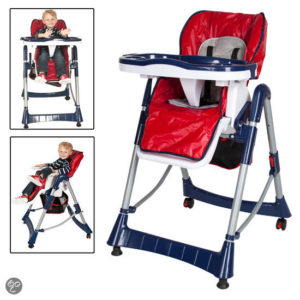 Afbeelding van Kinderstoel kinderstoeltje babystoel blauw / rood 400784
