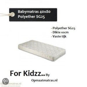 Afbeelding van For Kidzz.. Babymatras 40x80 x10cm - polyether