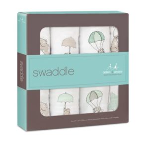 Afbeelding van Aden + Anais Swaddle 4-pack Up - Up - and away