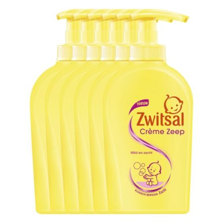 Afbeelding van Zwitsal Crème Zeep - 6 x 300 ml - Baby - Voordeelverpakking