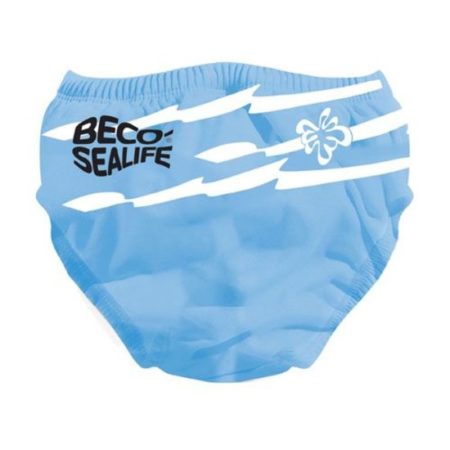Afbeelding van Beco Sealife herbruikbare zwemluier - Zwembroekje Blauw effen - Maat S : 3-6 mnd