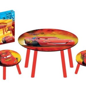 Afbeelding van Ronde tafel met 2 krukjes Cars