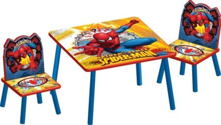 Afbeelding van Tafel met 2 stoeltjes Spiderman