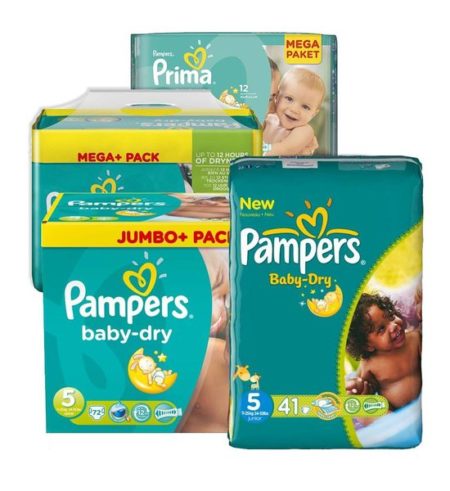 Afbeelding van Pampers Luiers Baby Dry Jumbo Junior Maat 5 (11-18 kg) 42 stuks