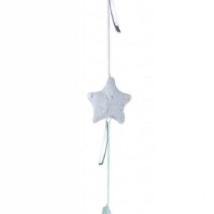 Afbeelding van Baby's Only Kabel - Decoratieslinger 3 sterren - Mint / Lichtgrijs / Wit