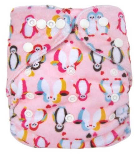 Afbeelding van Pocketluier minky - Pinguins roze