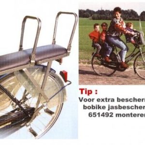 Afbeelding van Van der Staak - Duo Dubbelzitter fiets achterop - kinderzitje