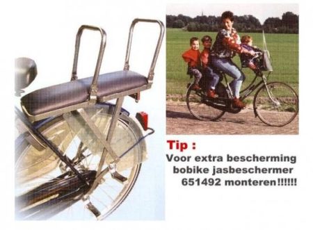 Afbeelding van Van der Staak - Duo Dubbelzitter fiets achterop - kinderzitje