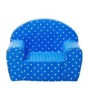 Afbeelding van Gepetto relax stoel voor kinderen - Blauw met witte stippen