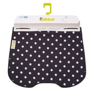 Afbeelding van Qibbel ToGo - Winscherm met stylingset - Polka Dots Black