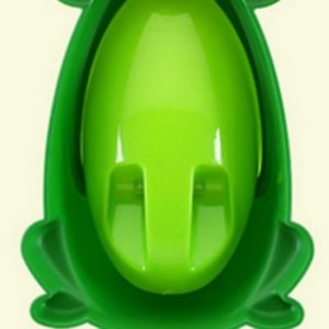 Afbeelding van Groene kikker kinderurinoir / Hangend potje voor jongens +/- 8mnd tot 6 jaar / Materiaal: plastic