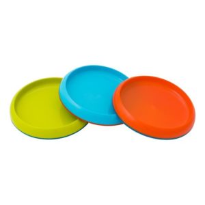 Afbeelding van Boon Plate - Set met 3 bordjes - 1 vaks - Oranje, Blauw, Groen