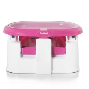 Afbeelding van Baninni Yami Luxe Stoelverhoger - Booster Seat met eetblad Pink